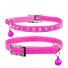 Collier Cuir "Strass" - Chat
