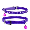 Collier Cuir "Strass" - Chat