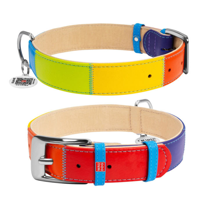 Collier en Cuir "Rainbow"