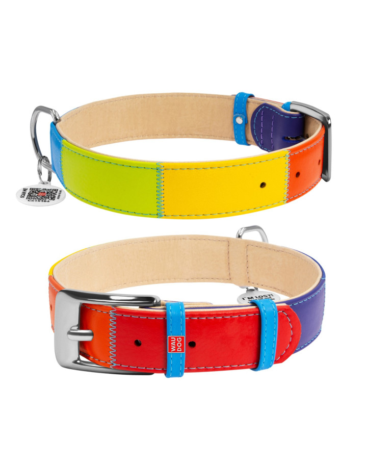 Collier en Cuir "Rainbow"