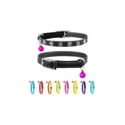 Collier Cuir "Flowers" - Chat