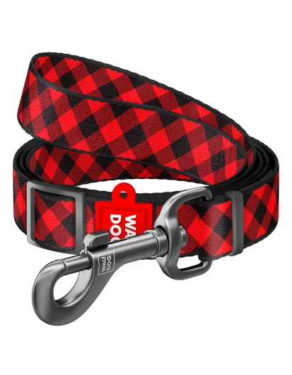 Laisse Nylon "RED PLAID"