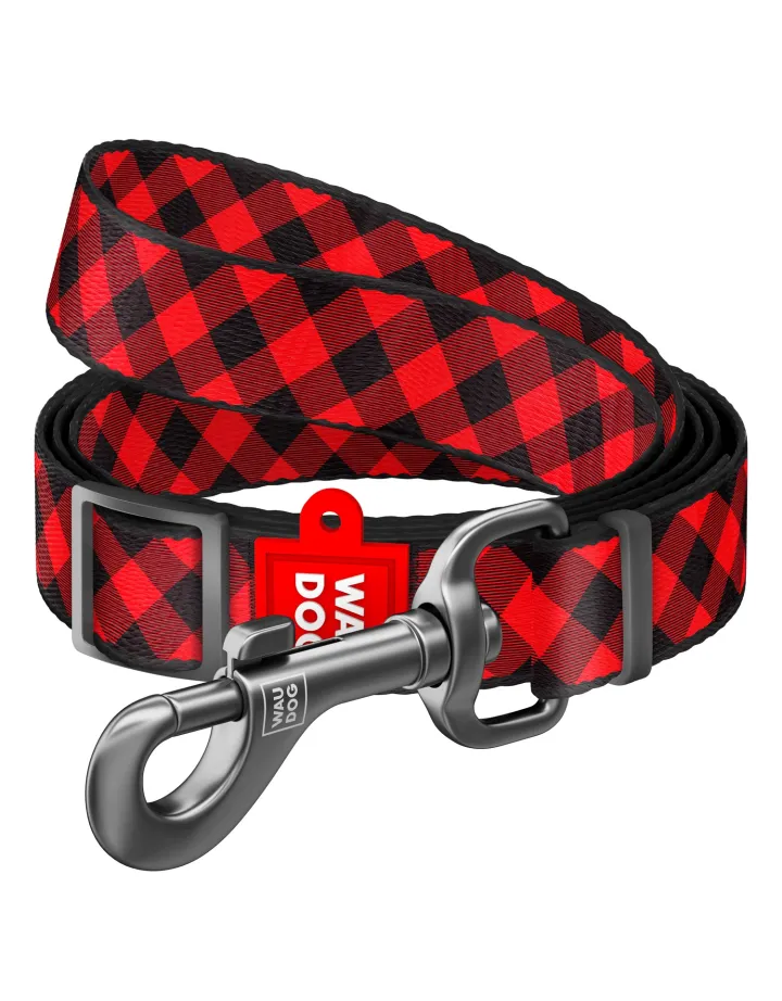 Laisse Nylon "RED PLAID"