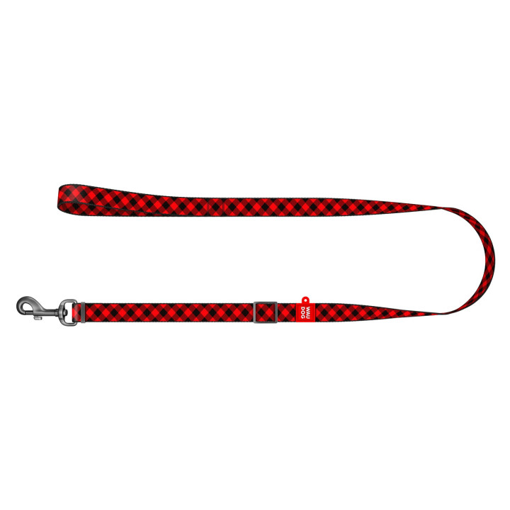 Laisse Nylon "RED PLAID"