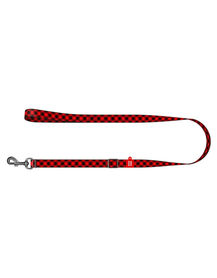Laisse Nylon "RED PLAID"