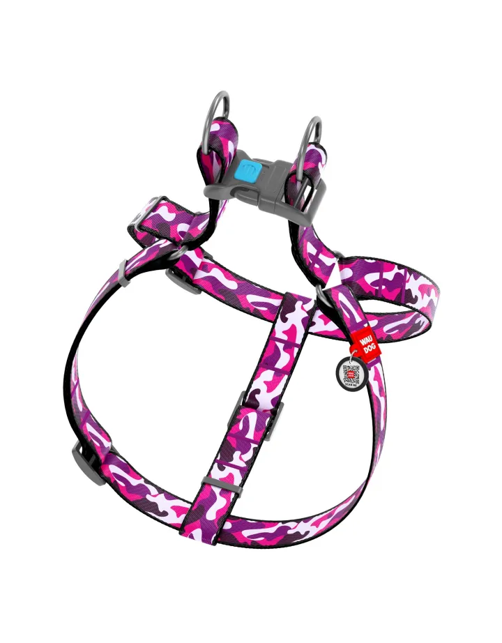 Harnais Nylon "PINK CAMO"