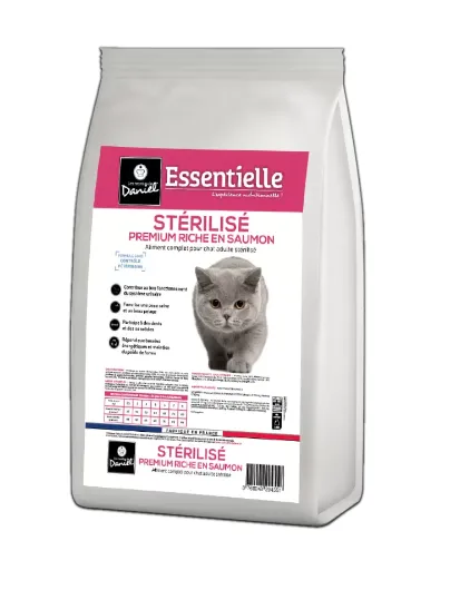 Croquette Essentielle Premium Chat St&eacute;rilis&eacute; Au Saumon
