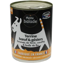 

Dog Terrine with Beef and Gizzards Without Cereals