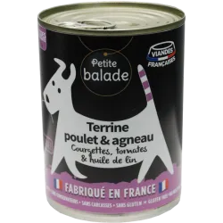 

Chicken and Lamb Dog Terrine Without Cereals